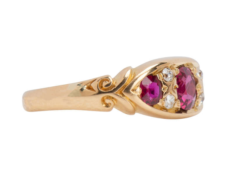 Ruby Diamond Ring Born in the Year 1911