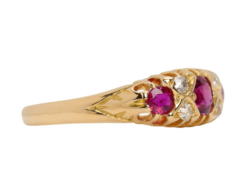 Classic Trilogy Natural Ruby Ring