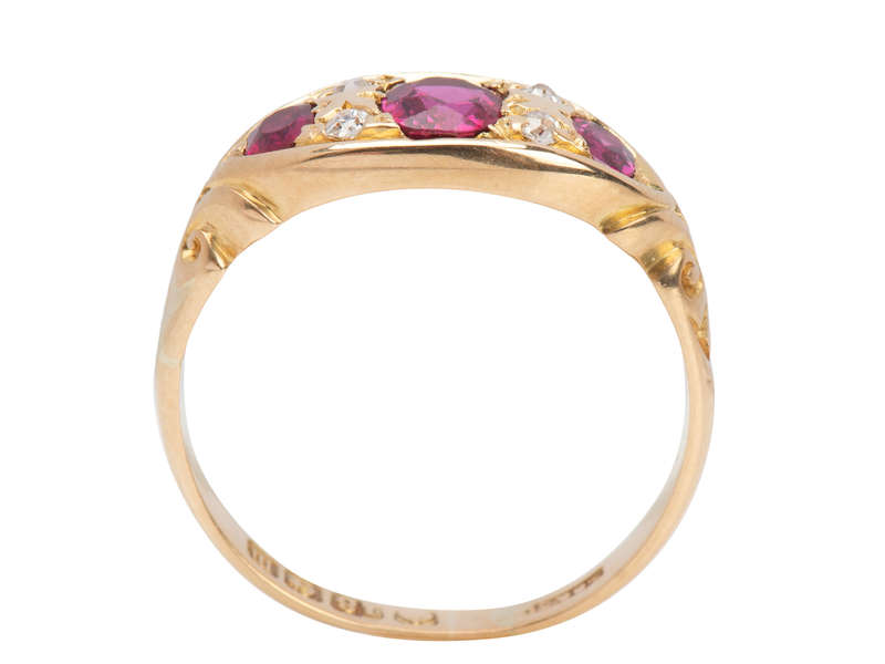 Ruby Diamond Ring Born in the Year 1911