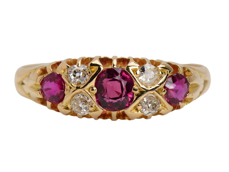 Classic Trilogy Natural Ruby Ring