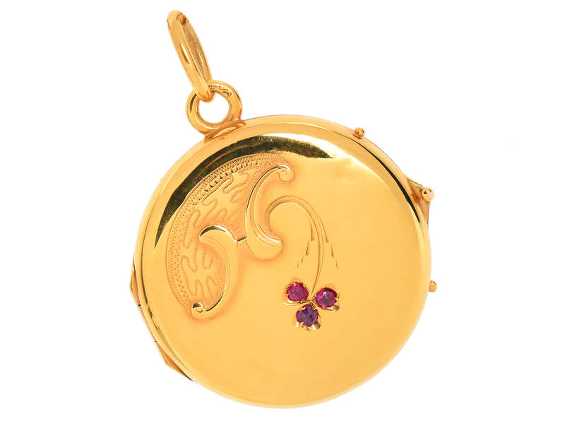 Lucky Clover Russian 14k Locket
