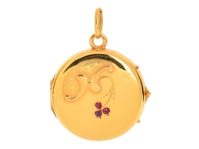 Lucky Clover Russian 14k Locket
