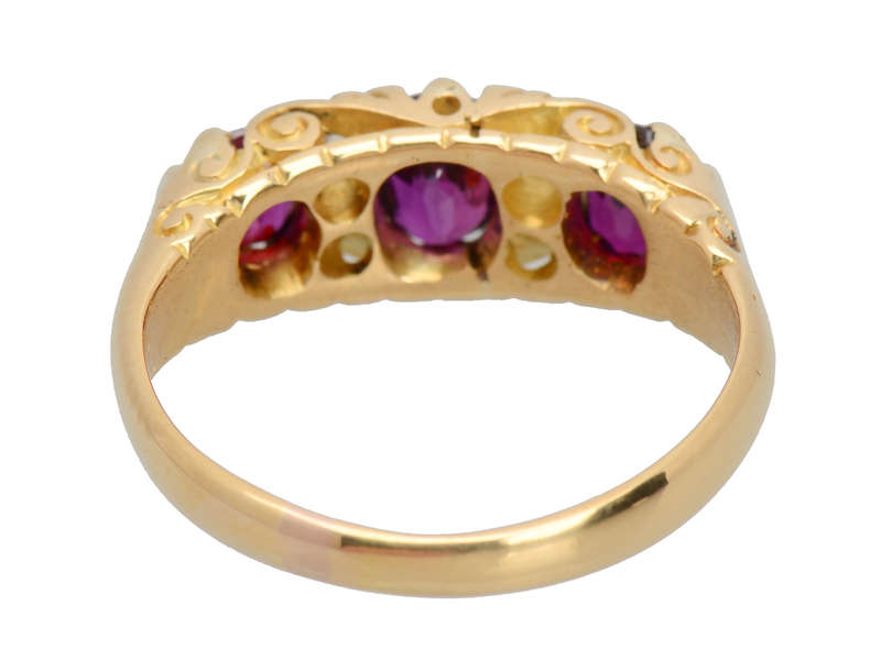Ruby & Diamond Trilogy Ring of 1914