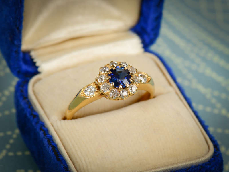 
                      
                        Meet Cute - Sapphire Diamond Antique Ring
                      
                    