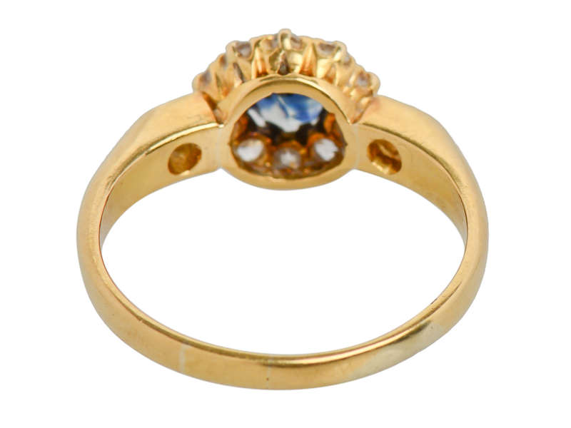 Meet Cute - Sapphire Diamond Antique Ring