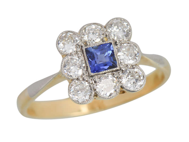 Dazzle Days - Vintage Sapphire Diamond Ring