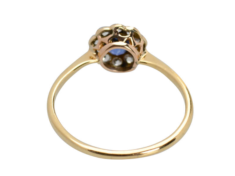 Radiant Sapphire Diamond Engagement Ring