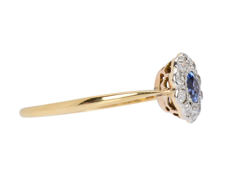 Radiant Sapphire Diamond Engagement Ring