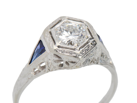 Glittering Art Deco Diamond Ring