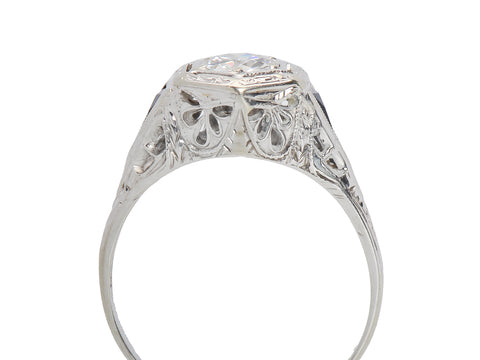 Glittering Art Deco Diamond Ring