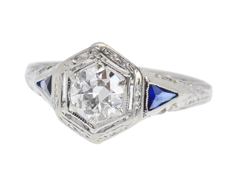 Glittering Art Deco Diamond Ring