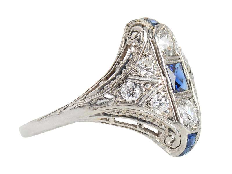 Art Deco Sapphire Diamond Ring