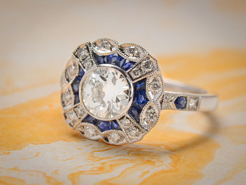 Vibrancy - Sapphire Diamond Statement Ring
