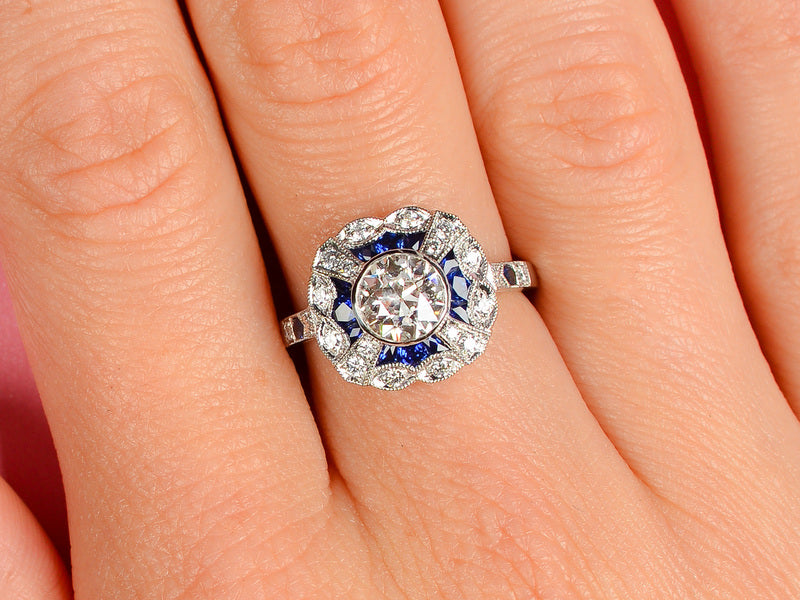Vibrancy - Sapphire Diamond Statement Ring