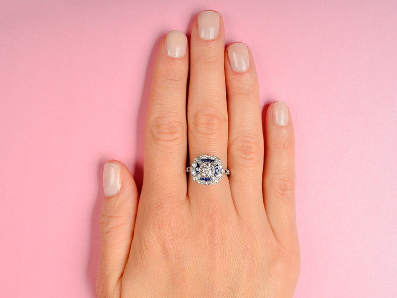 Vibrancy - Sapphire Diamond Statement Ring