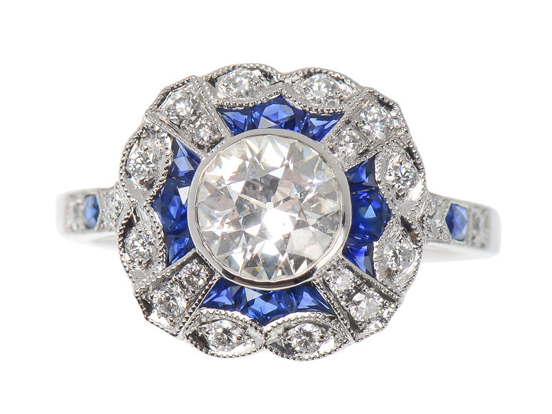 Vibrancy - Sapphire Diamond Statement Ring