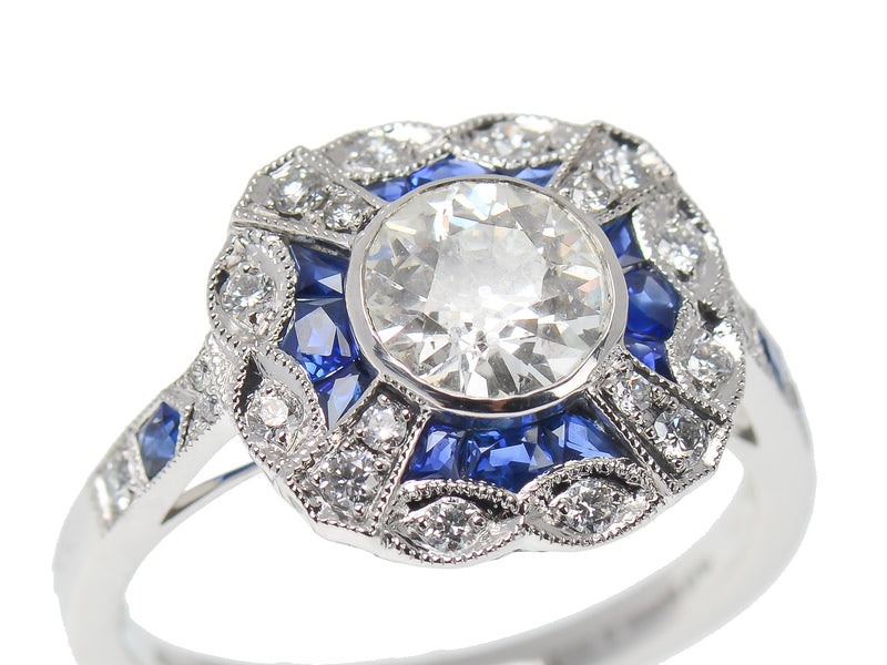 Vibrancy - Sapphire Diamond Statement Ring