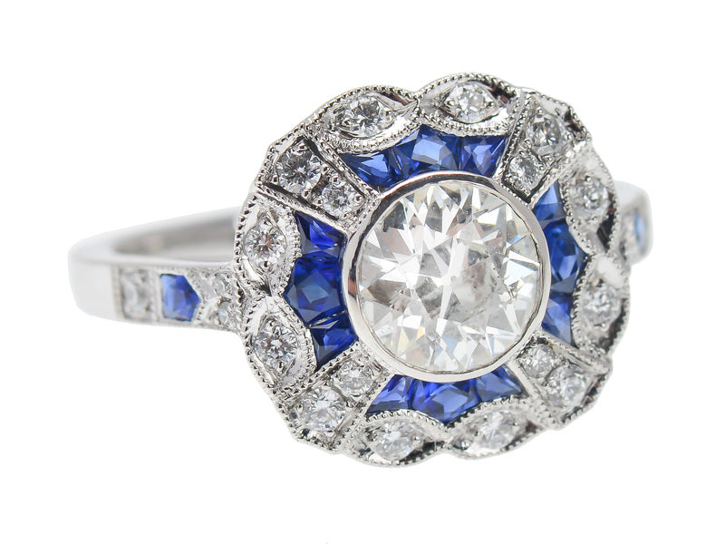 Vibrancy - Sapphire Diamond Statement Ring