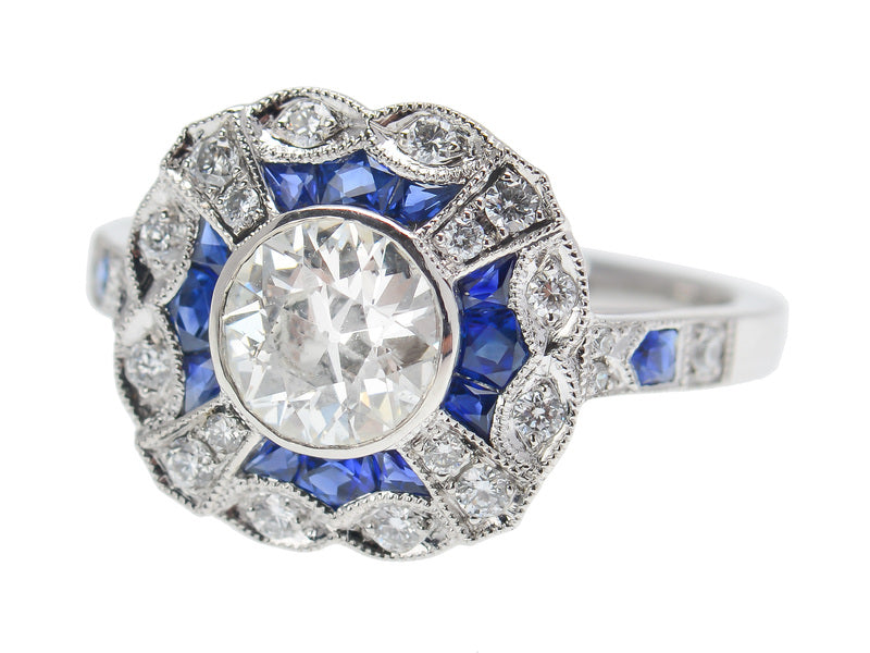 Vibrancy - Sapphire Diamond Statement Ring