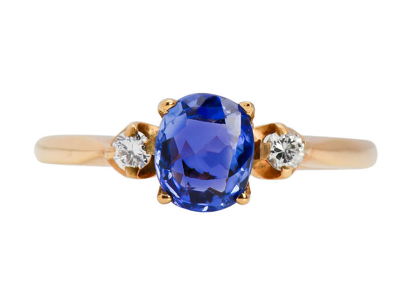 Ceylon Wonder - Unheated Sapphire Engagement Trilogy Ring