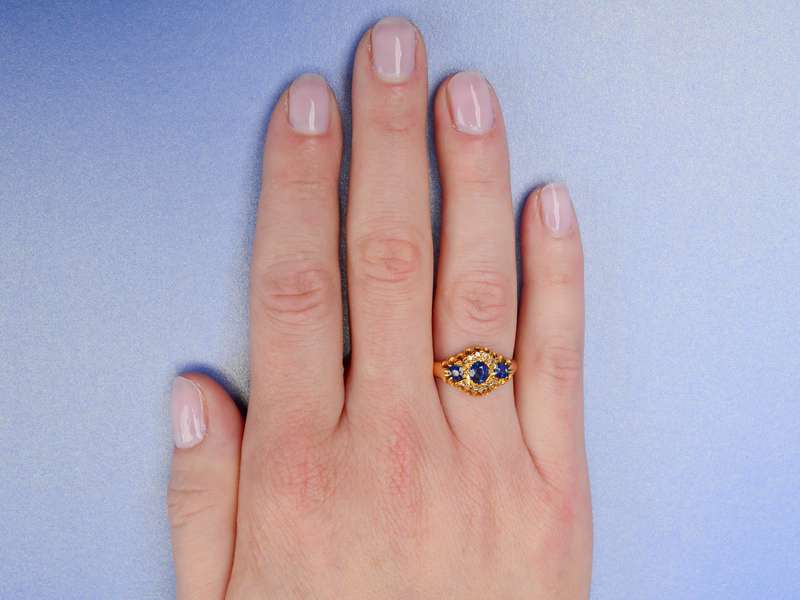 Antique Sapphire Diamond Ring From 1903