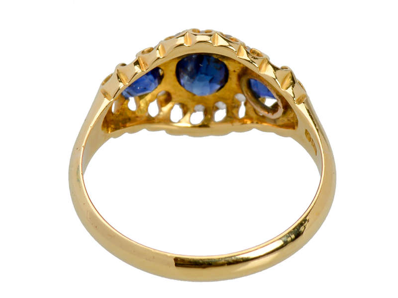Antique Sapphire Diamond Ring From 1903