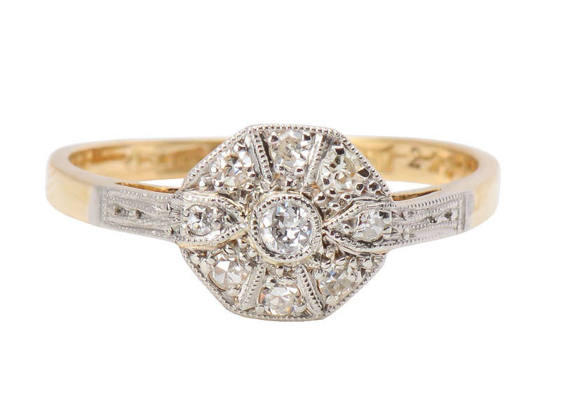 Say Yes - Diamond Platinum Gold Ring