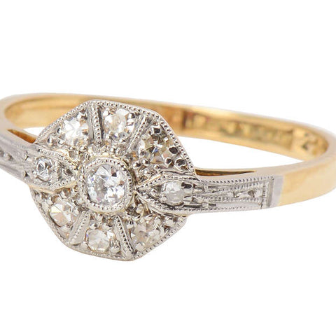 Say Yes - Diamond Platinum Gold Ring