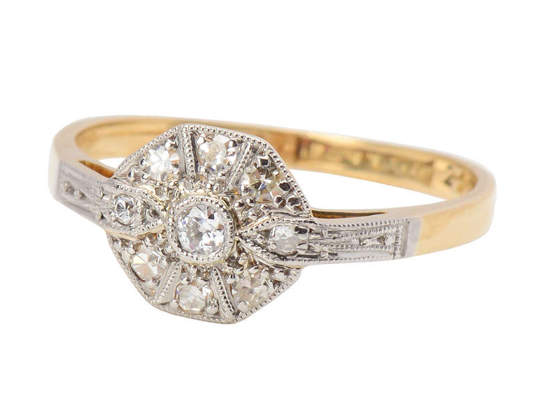 Say Yes - Diamond Platinum Gold Ring