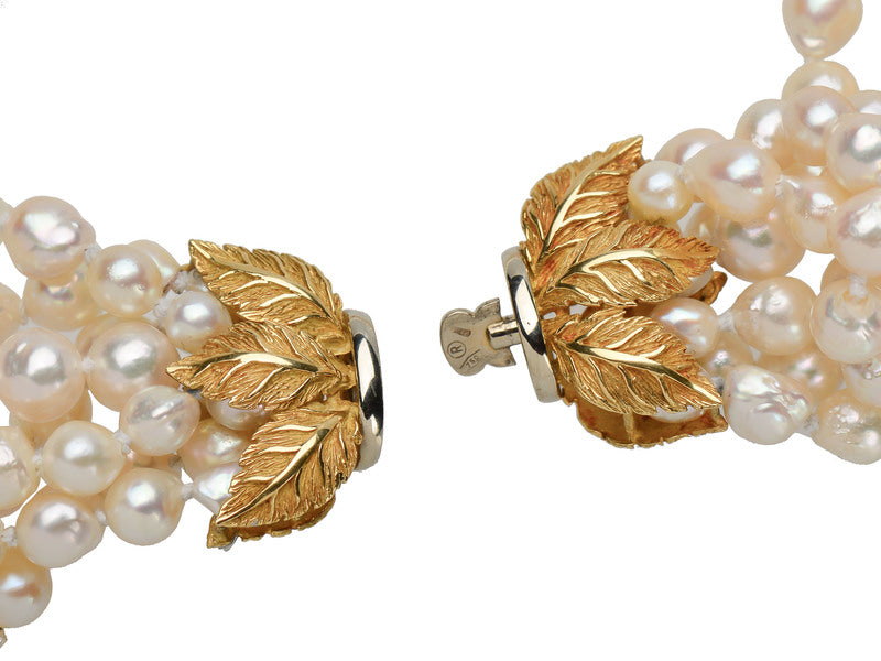 Italian Cultured Pearl Torsade Necklace