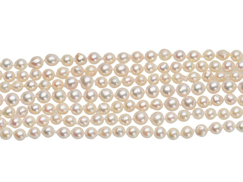 Italian Cultured Pearl Torsade Necklace