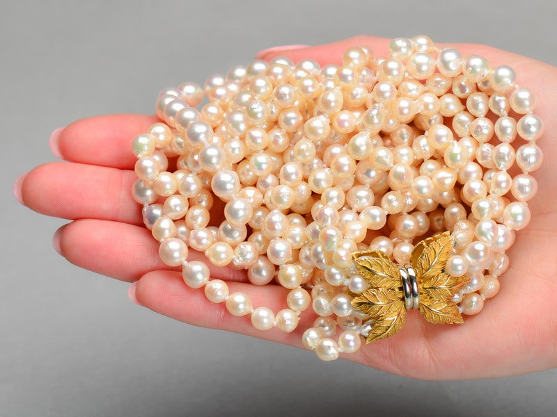 Italian Cultured Pearl Torsade Necklace