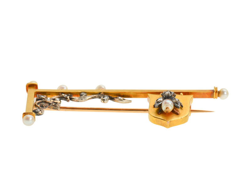 
                      
                        Victorian Whimsy - Signpost Brooch with Fly
                      
                    