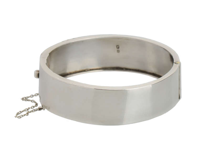 
                      
                        Victorian Silver & Gold Bangle Bracelet of 1886
                      
                    