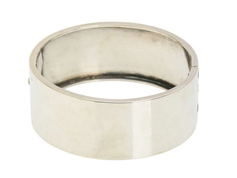 Garden of Delights - Victorian Silver Bangle Bracelet