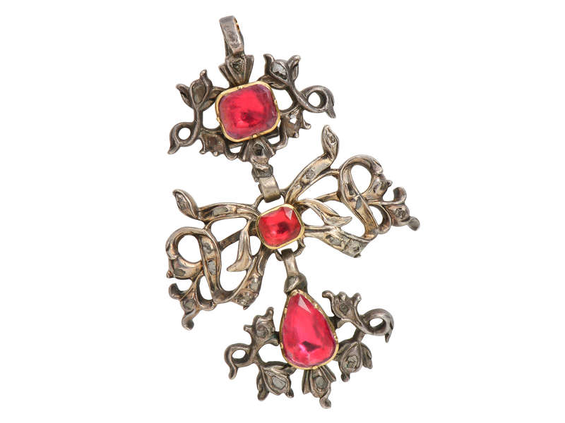 Mid 18th Century Pink Topaz Pendant