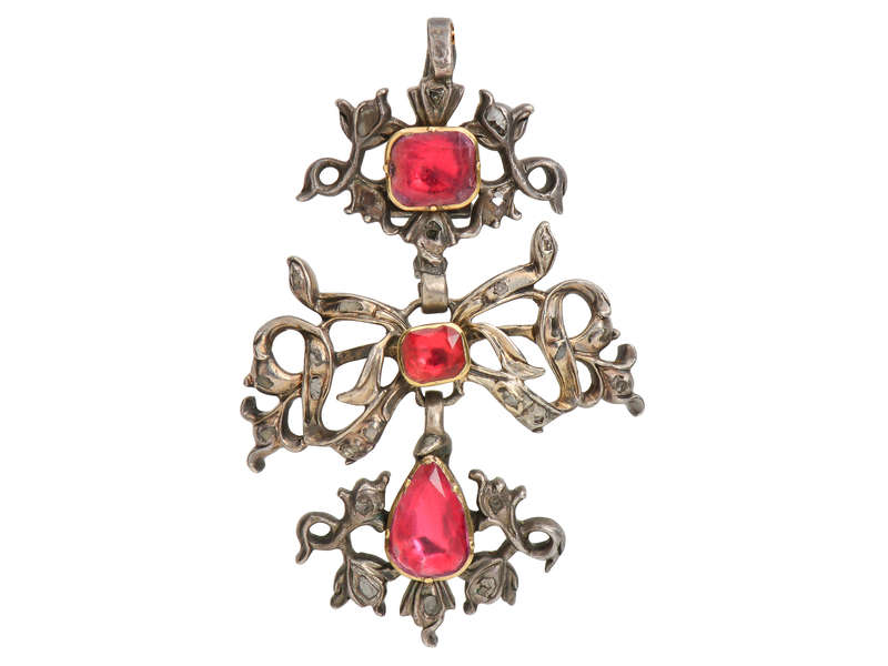 Mid 18th Century Pink Topaz Pendant