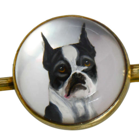 Boston Terrier Essex Crystal Brooch