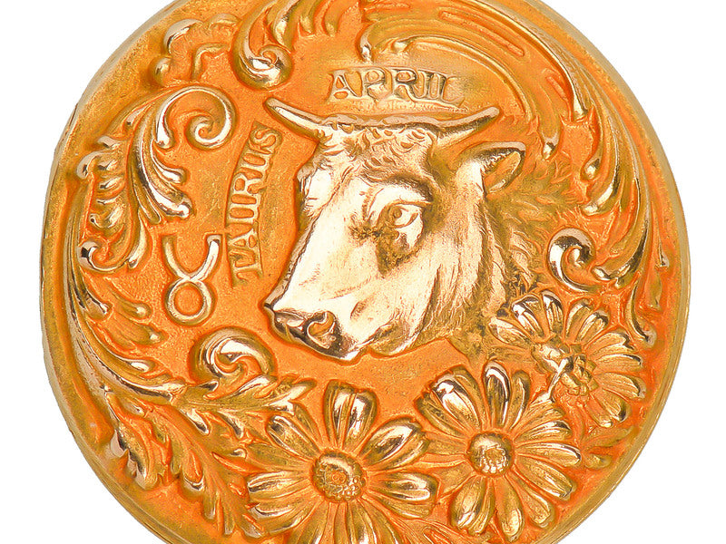 Taurus Zodiac Antique Locket by Sloan & Co.