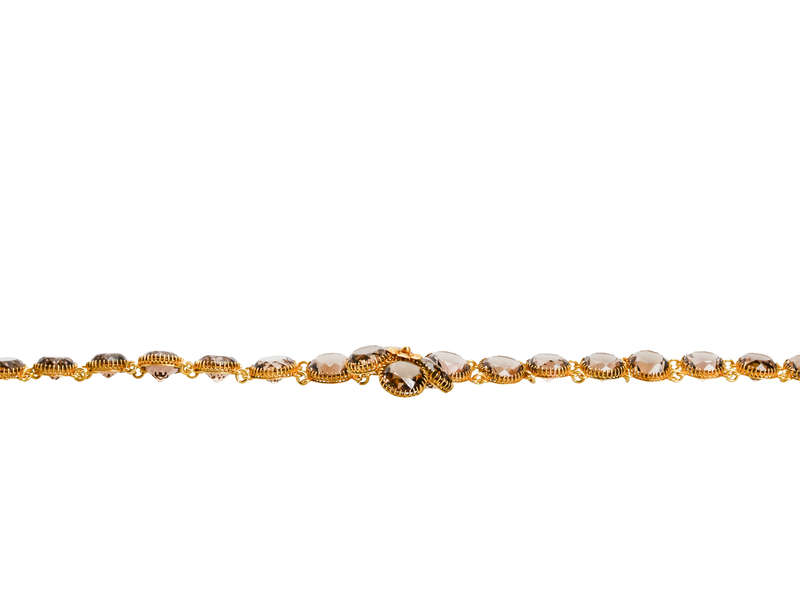Georgian Smoky Quartz rivire & Pendant