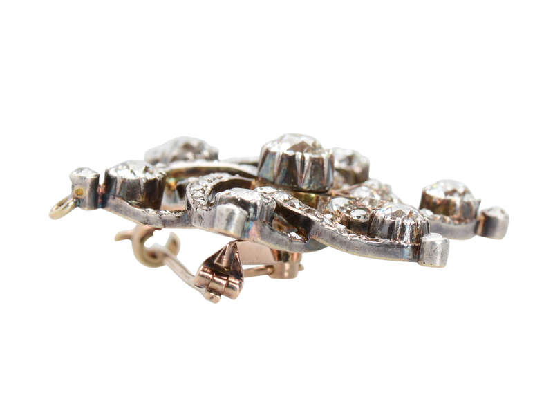 Empyrean Victorian Diamond Pendant Brooch 4+ C.