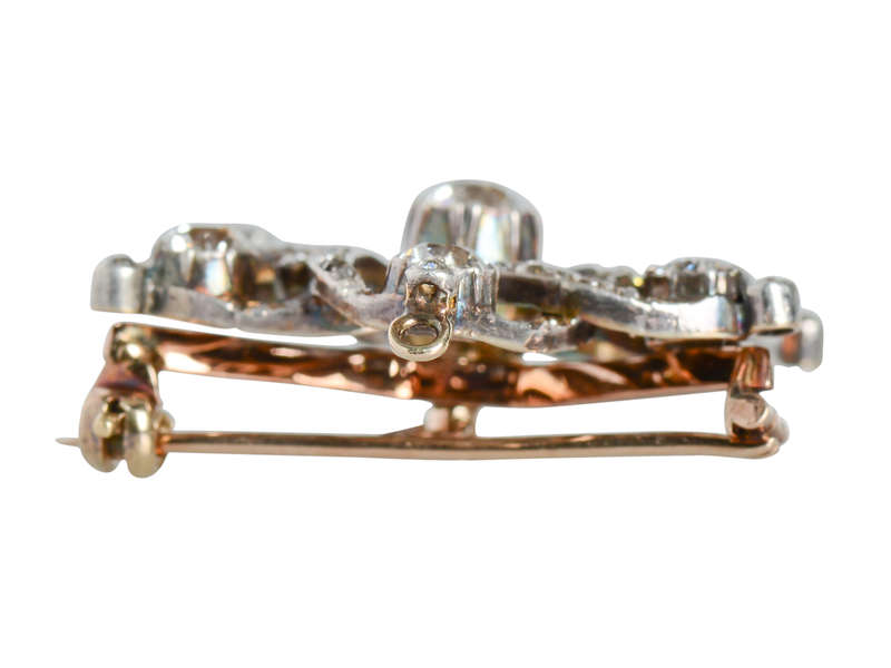 Empyrean Victorian Diamond Pendant Brooch 4+ C.