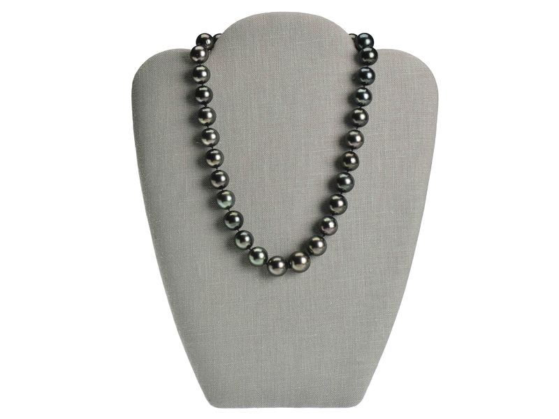 Exotic Tahitian Black Pearl Necklace