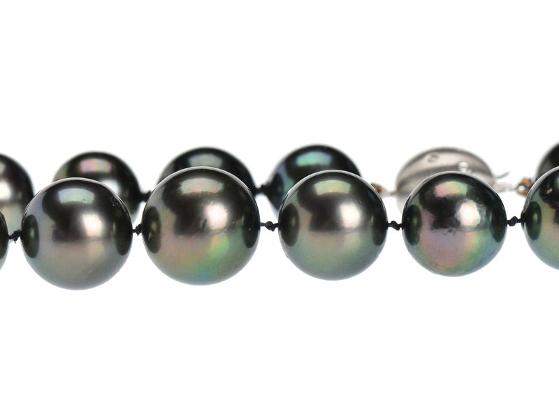 Exotic Tahitian Black Pearl Necklace