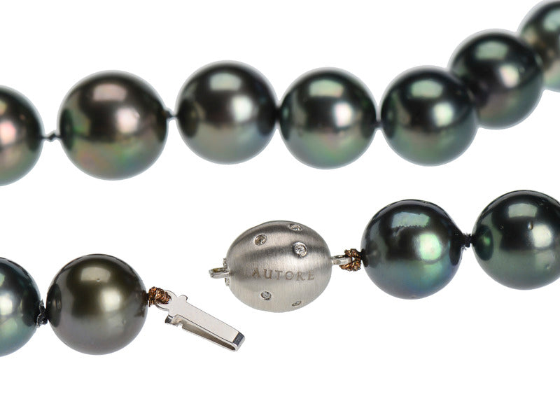 Exotic Tahitian Black Pearl Necklace