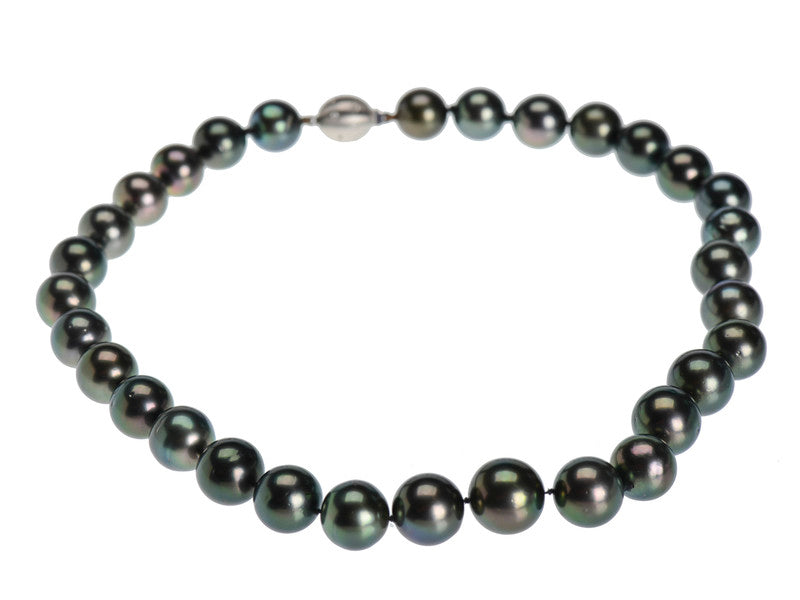 Exotic Tahitian Black Pearl Necklace