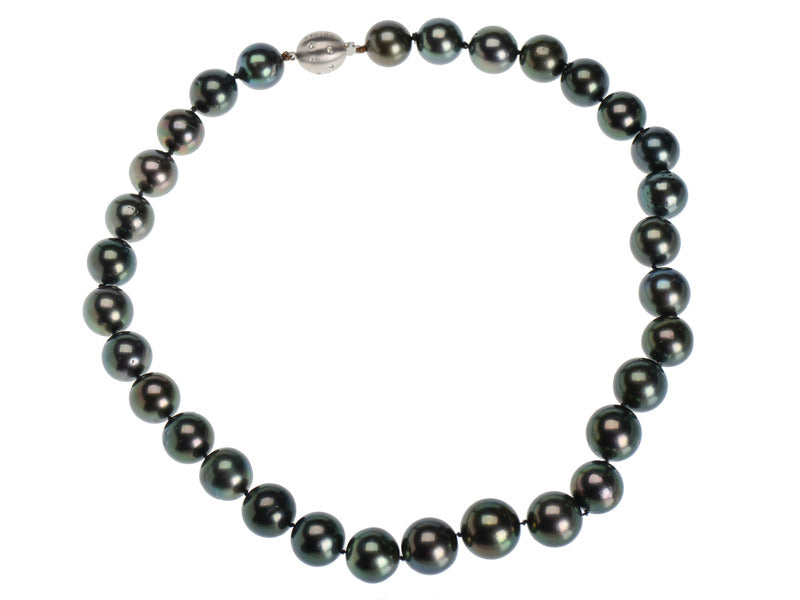 Exotic Tahitian Black Pearl Necklace