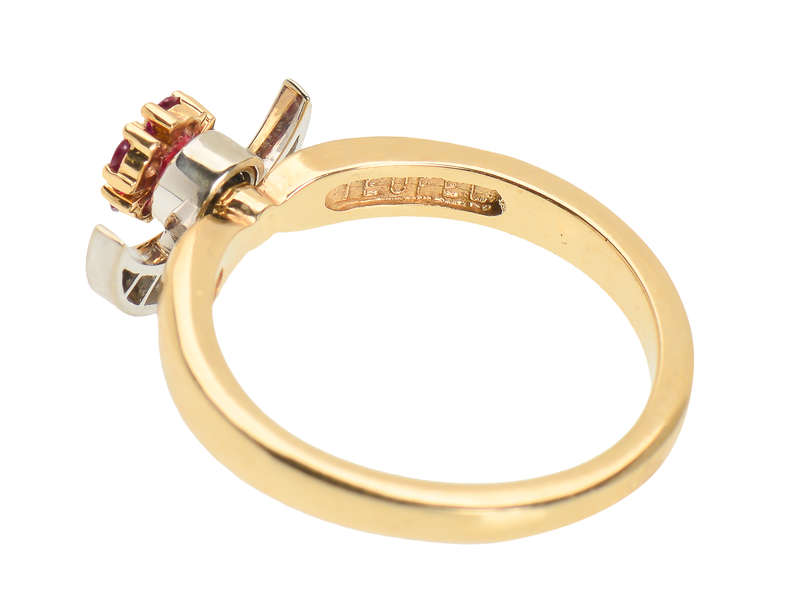 Teufel Motion Ring Ruby Diamond Moon Star