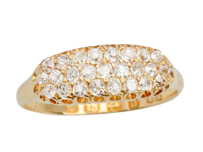 Personalized Antique Diamond Ring From 1887