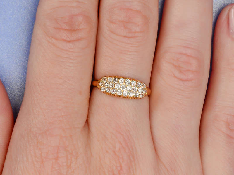 Personalized Antique Diamond Ring From 1887